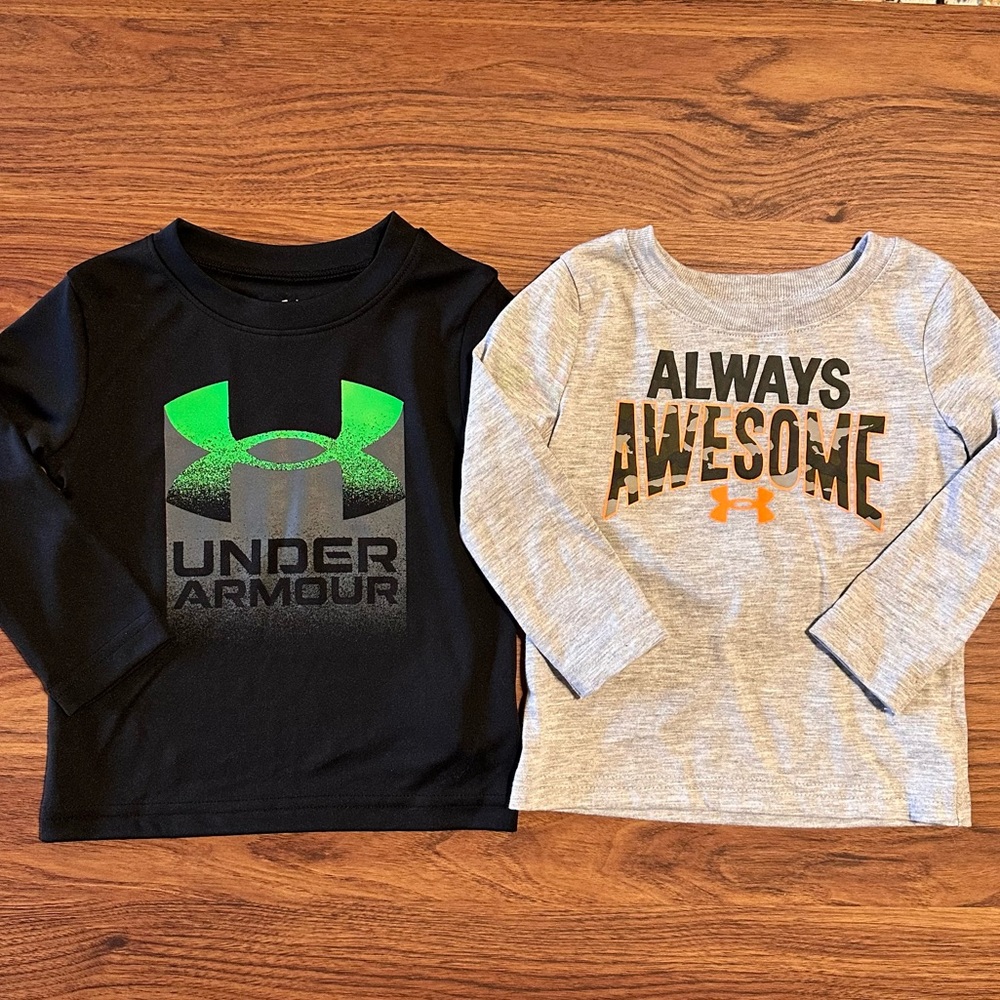 NWOT 12 Month Baby Boy Under Armour Shirts